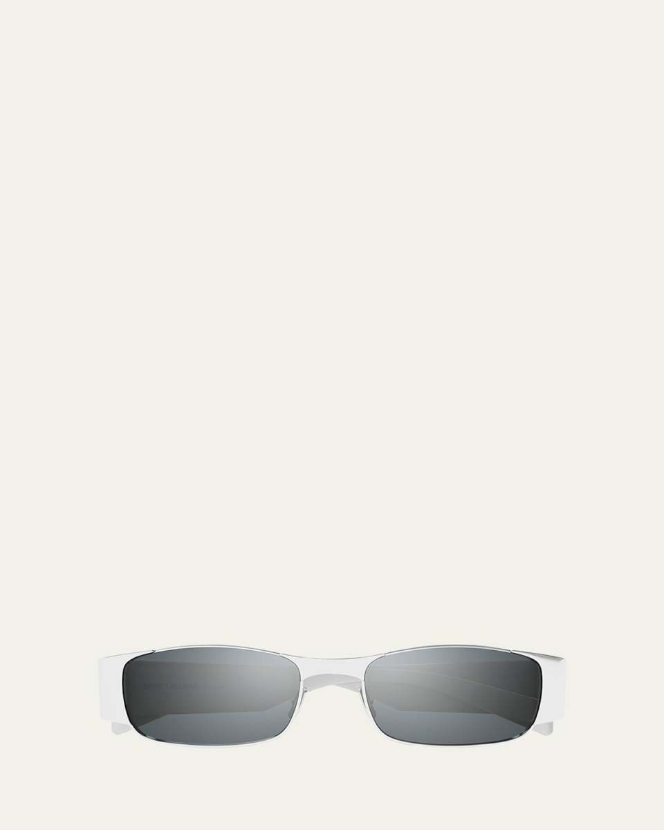 Rectangular Metal Sunglasses